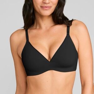 Tommy John Women's Black Air Plunge Bra